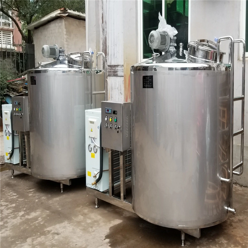 2000L 4000L High Efficient Milk Chilled Tank with Agitator for Dairy Inc