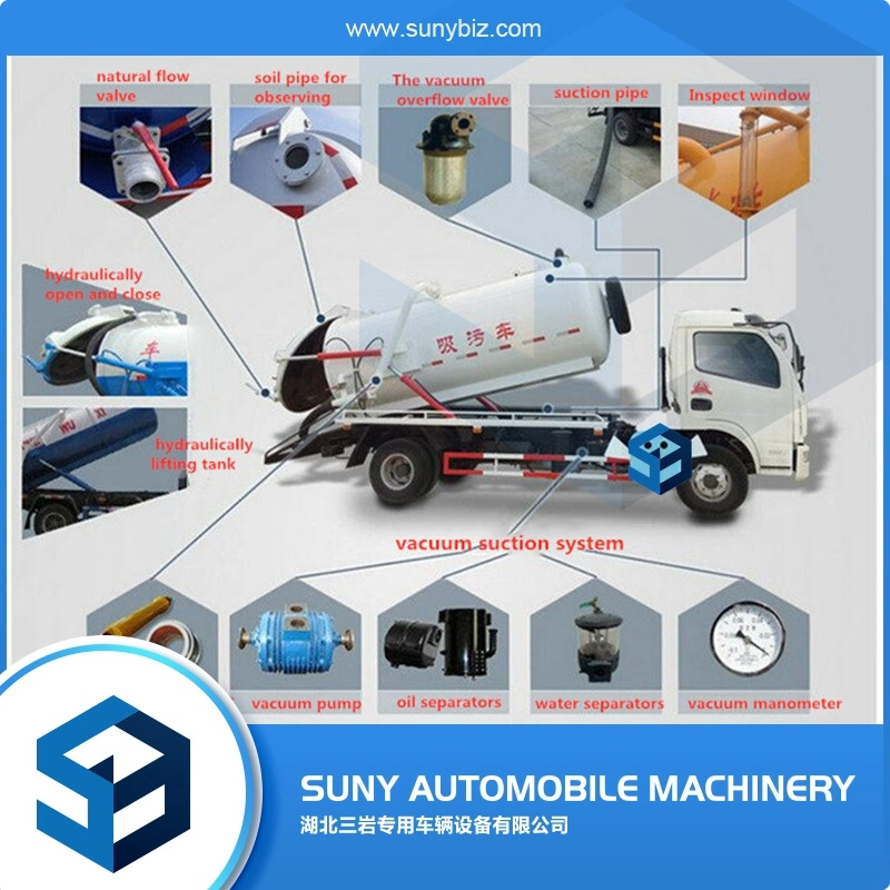 Isuzu 2500 Gallons Sewage Suction Truck Sewage Collector Tank