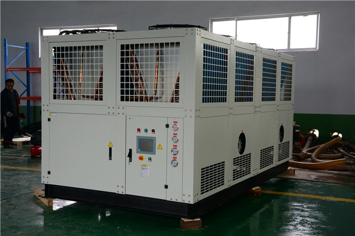 100 Tons 350kw Biogas Chilling Equipment Air Cooled Water Chiller for Biogas Plant