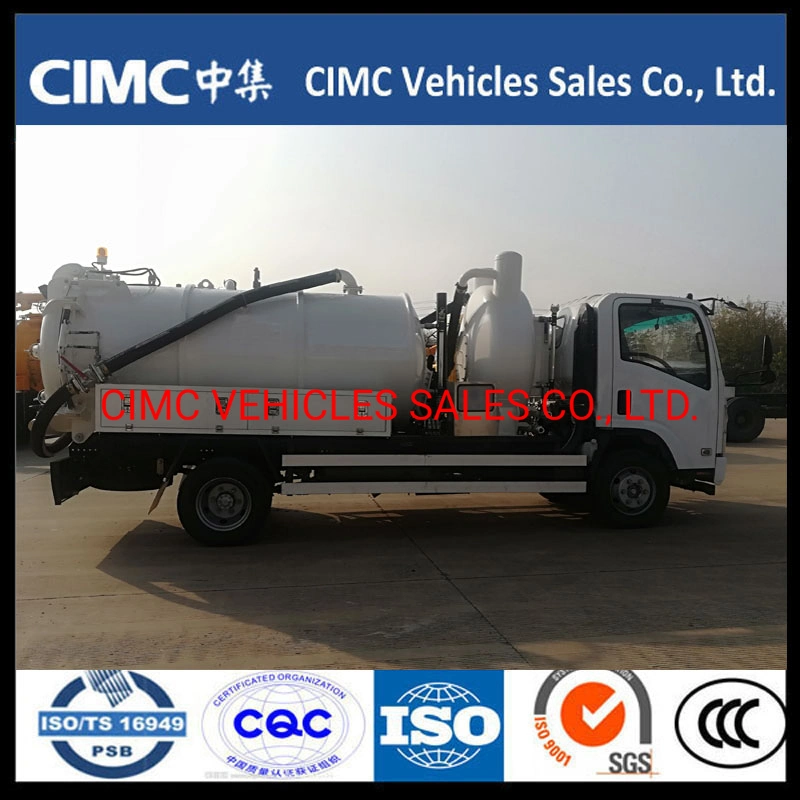 China Isuzu 700p 4*2 189HP Sewage Tank Truck