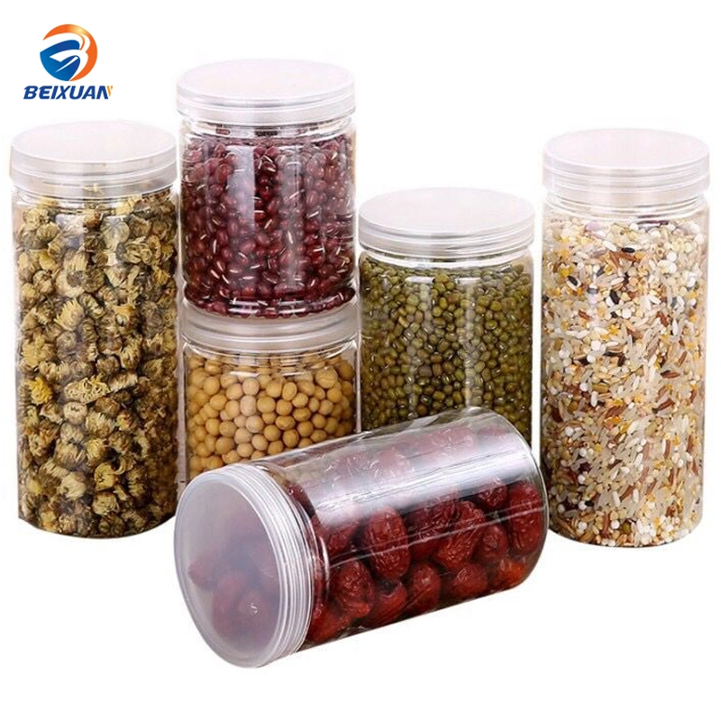 Plastic Sealed Can Transparent Tea Canister Household Kitchen Food Coarse Grain Storage Tank