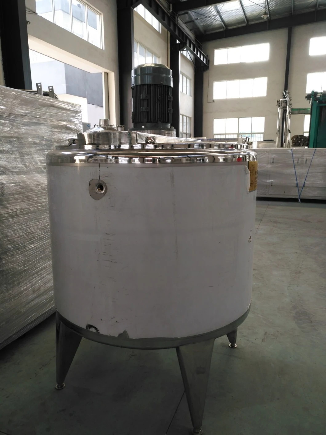 Dairy Milk Stainless Steel Blending Mixing Tank with Agitator Mixer