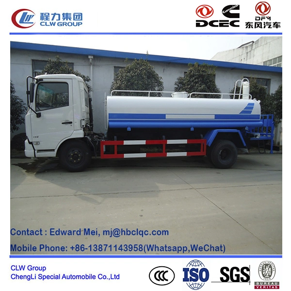 Dongfeng 304 Stainless Steel Water Tank Truck 8000~12000 Liter Ss Water Trucks