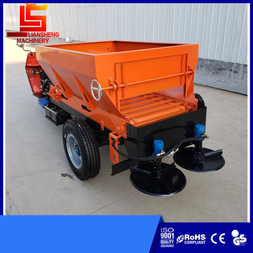 1.5 Cube Self-Propelled Manure Fertilizer Spreader Cow Dung Chicken Dung Spreading