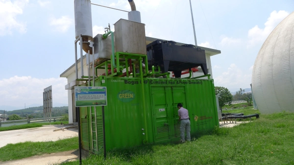 Biogas Generator Power Plant with Biogas Pre-Treatment Scrubber/Clean System