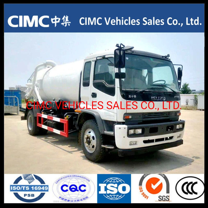 China Isuzu Ftr 4*2 190HP Sewage Tank Truck