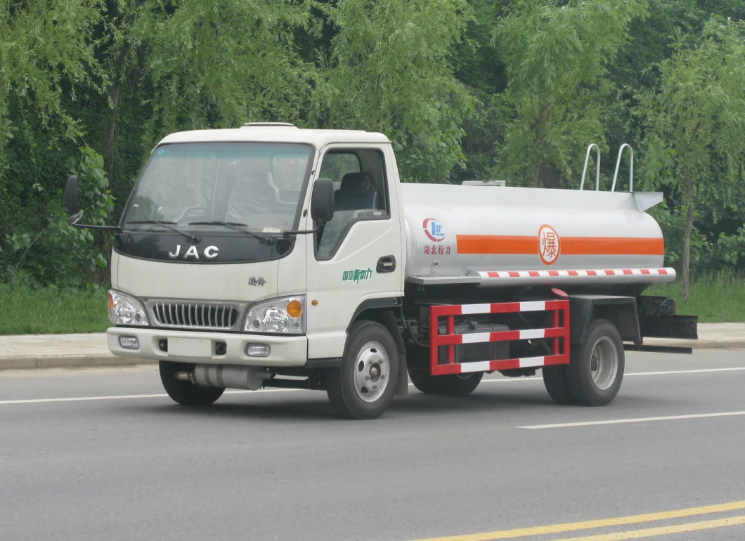 JAC 6000L Oil Tank Delivery Truck Carbon Steel/ Stainless Steel /Aluminum Alloy Fuel Tank Truck