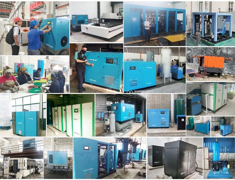 75kw VSD Permanent Magnet Frequency Conversion Economical Energy Saving Screw Air Compressor 100HP