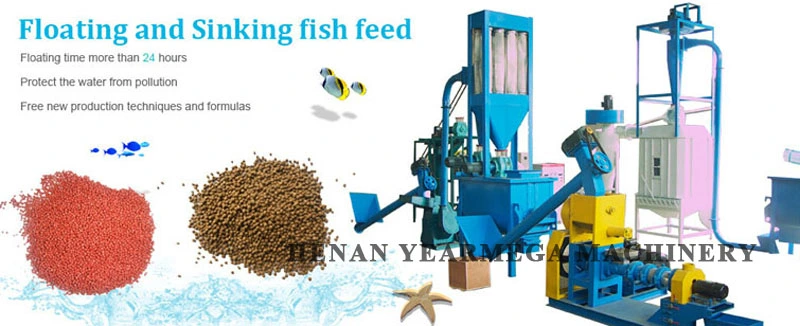 Automatic Production 100-500kg/H Small Fish Feed Plant and Poultry Feed Plant