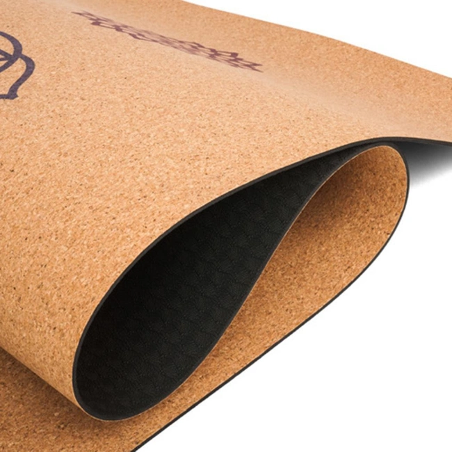 Premium Cork Natural Rubber Fitness/Home Equipment Skid Proof Yoga Mat