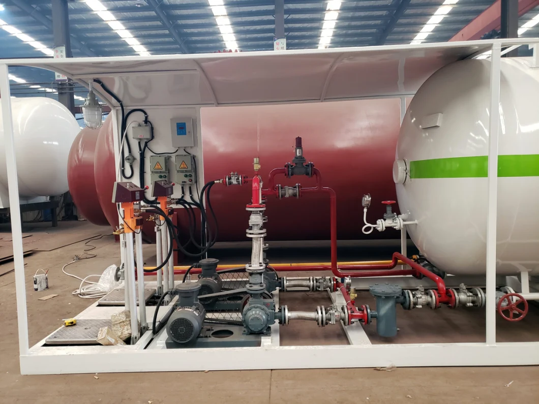 5tons LPG Skid Station Gas Tank Station Plant 10000L Cooking Gas Filling Station for Nigeria