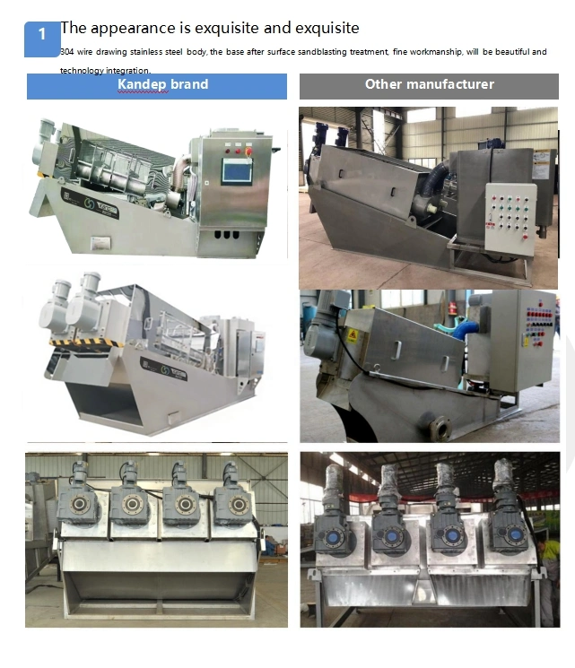 Sewage Water Treatment Dewatering Machine Sludge Dehydration Device Volute Screw Press Separator Equipment