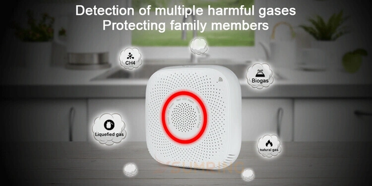 New Smart LNG Natural Gas Leak Detector APP Control Wireless Combustible LPG Gas Alarm