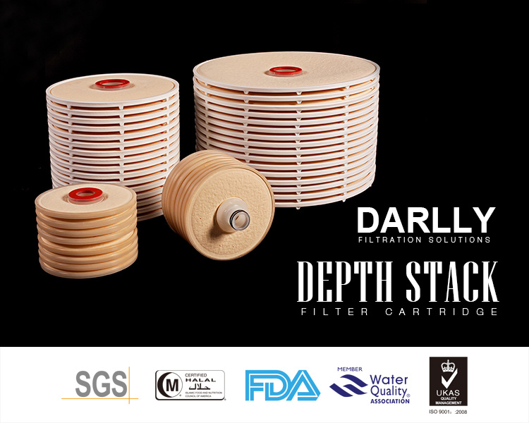 Darlly Cellulose Fiber Depth-Stack Filter Cartridge for Liquid Decarburization and Decolorization