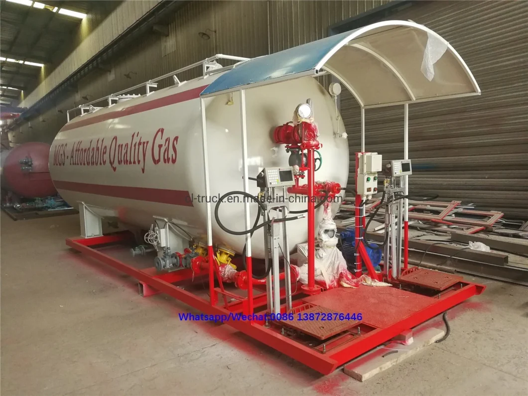 Best 5 Metric Tons LPG Gas Filling Station Mobile LPG Tank Filling Plant LPG Gas Filling Station Skid 5000L Mobile LPG Tank ASME LPG Skid Station for Africa