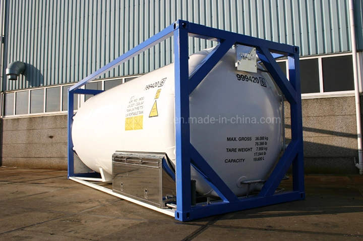 T75 Cryogenic Liquid Gas LNG Lo2 Ln2 40FT ISO Tank Container