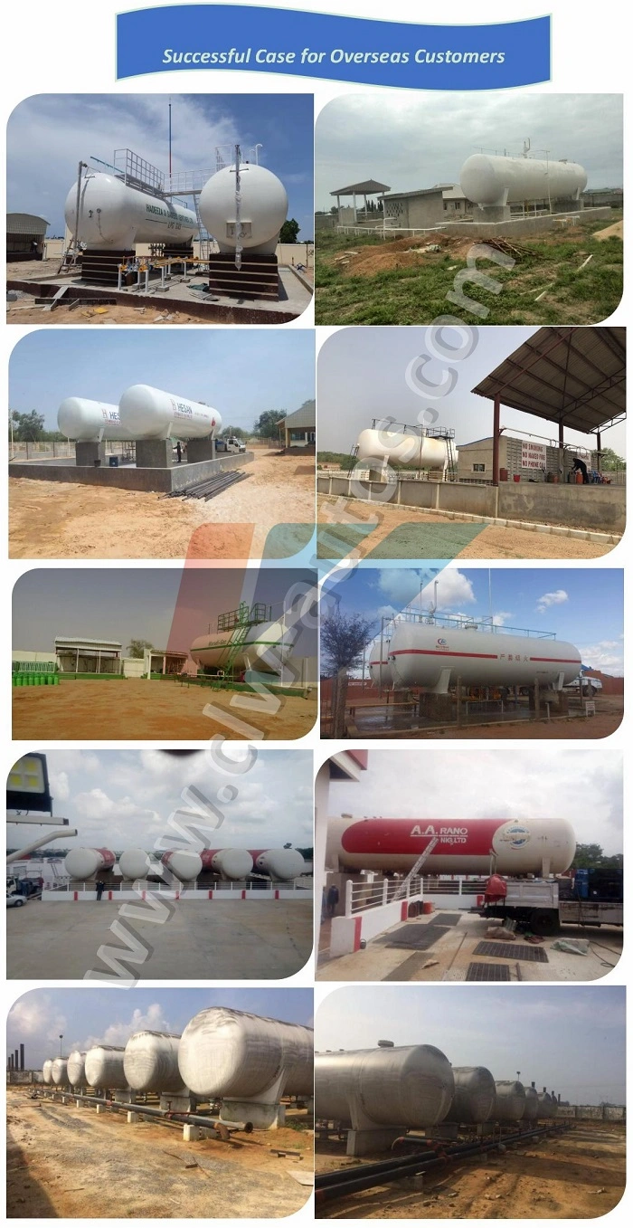 Nigeria LPG Cooking Gas Cylinder Plant 50000L LPG Mobile Filling Station 50cbm LPG Skid Station