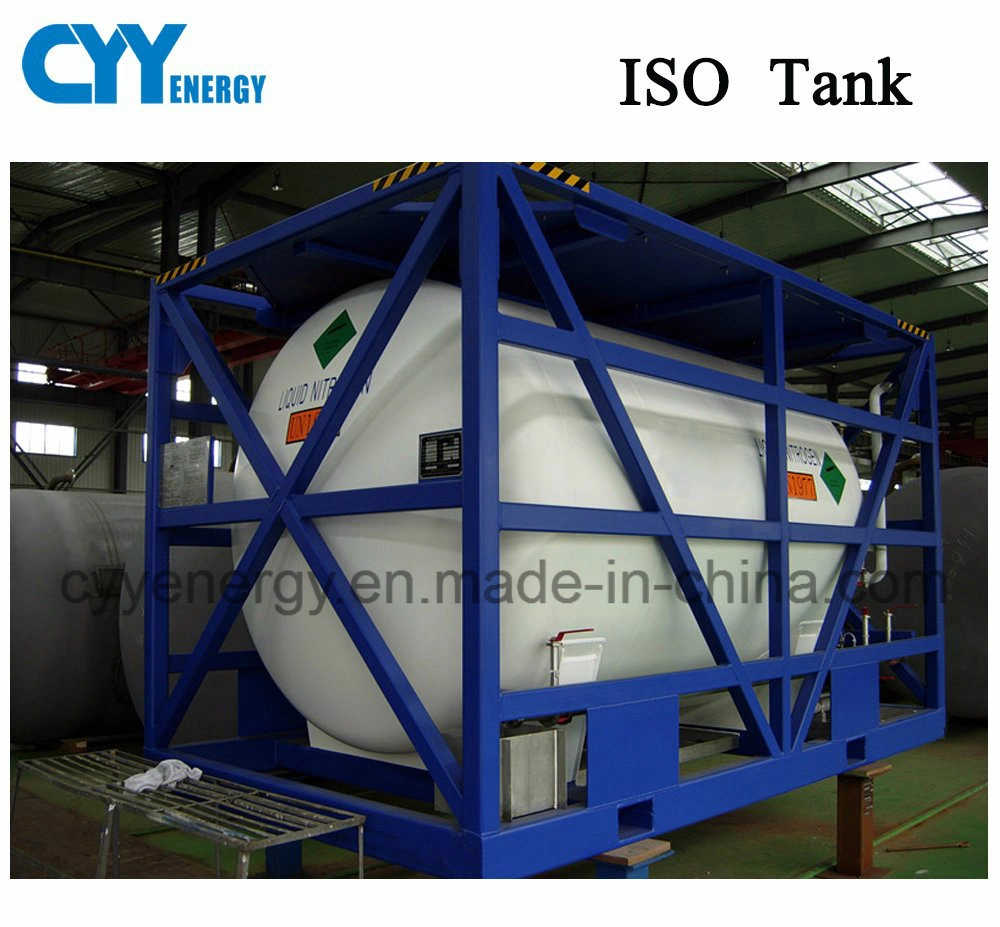 20FT Lox/Lin/Lar/Lco2/LNG GB/En Standard Cryogenic ISO Storage Tank