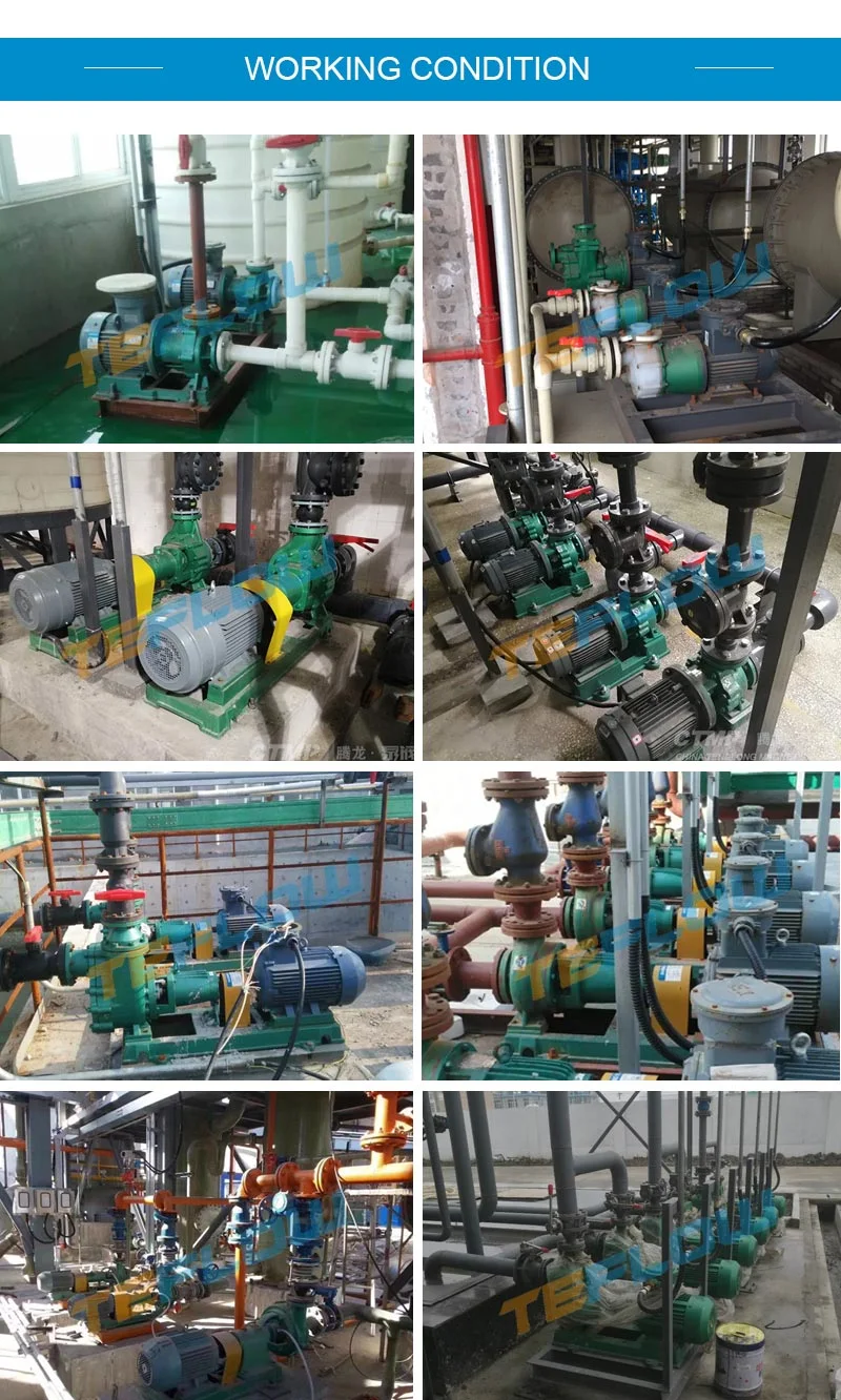 Anti-Corrosive PTFE Polyurethane Desulphurization Mortar Pump