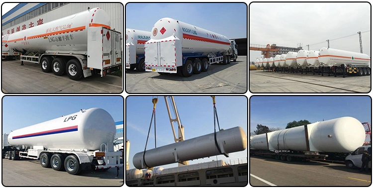 Good Quality LNG Tank LNG Tanker Truck Transportation Semi-Trailer