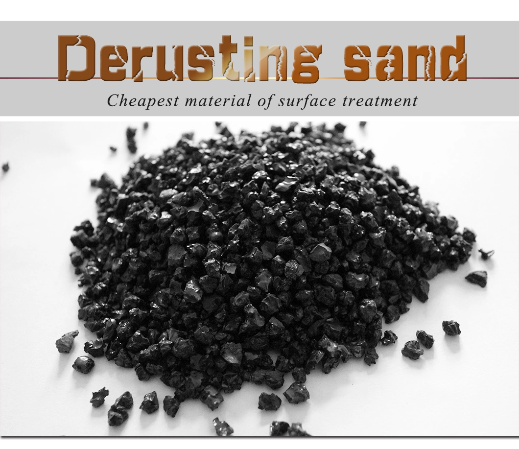 Black Diamond Emery for Shot Blasting Sand Blasting for Rust Removal of Surface Cleaning