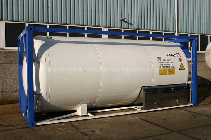 T75 Cryogenic Liquid Gas LNG Lo2 Ln2 20FT ISO Tank Container