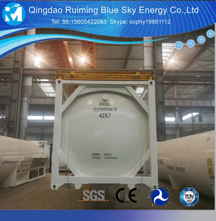 20FT Vaporizer LNG Liquid Ammonia Gas Tank Factory Prices ISO Vertical Steel LNG Storage Tank