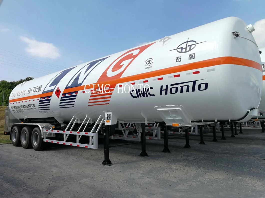GB/ASME Standard LNG Semitrailer Liquid Natural Gas Movable Gas Station