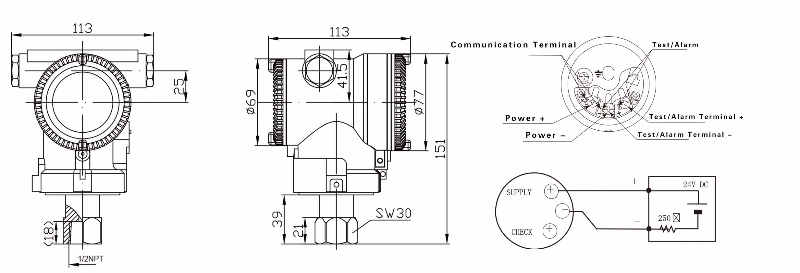 OEM Pressure Transducer for Gas/Liquids/Vapor