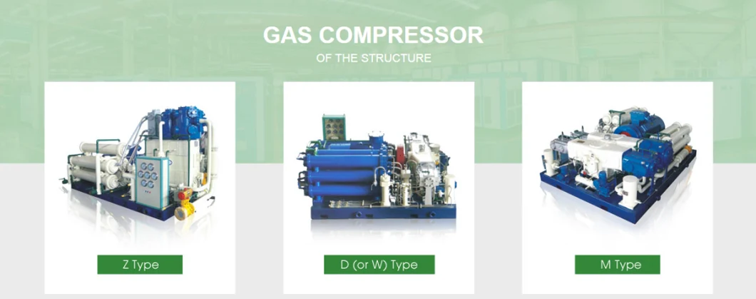 High Pressure 250 Bar 25MPa CNG Station Booster Piston Reciprocating Natural Gas Compressor