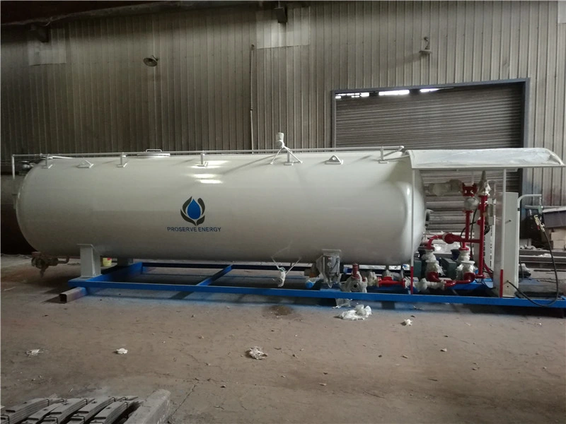 5tons LPG Skid Facility 10tons LPG Plant on Skid with 2 Filling Points