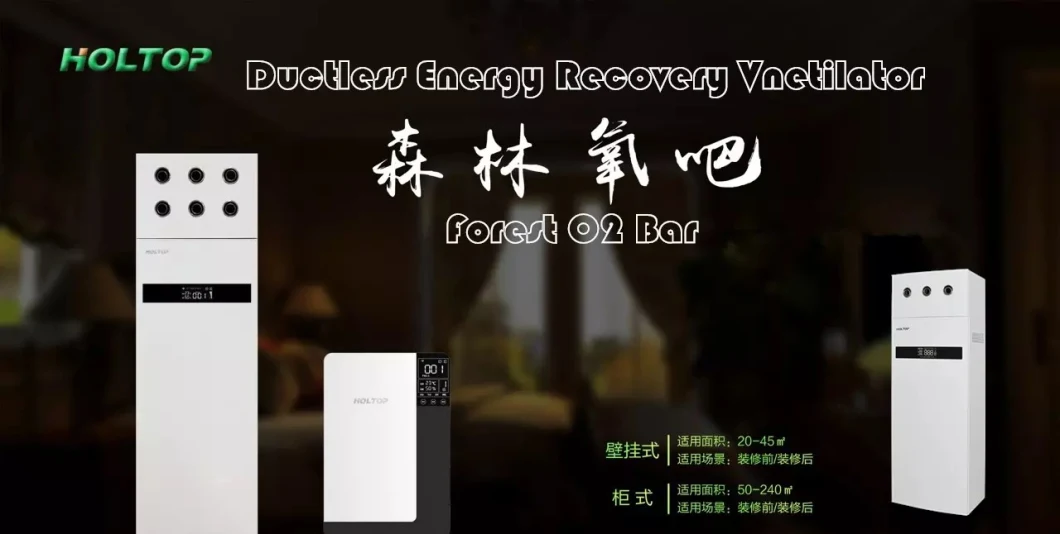Holtop 600 CMH Ductless Energy Recovery Ventilator Heat Recovery