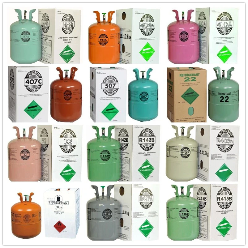 Factory Wholesale Air-Conditioning Gas R407c Refrigerant Freon Gas