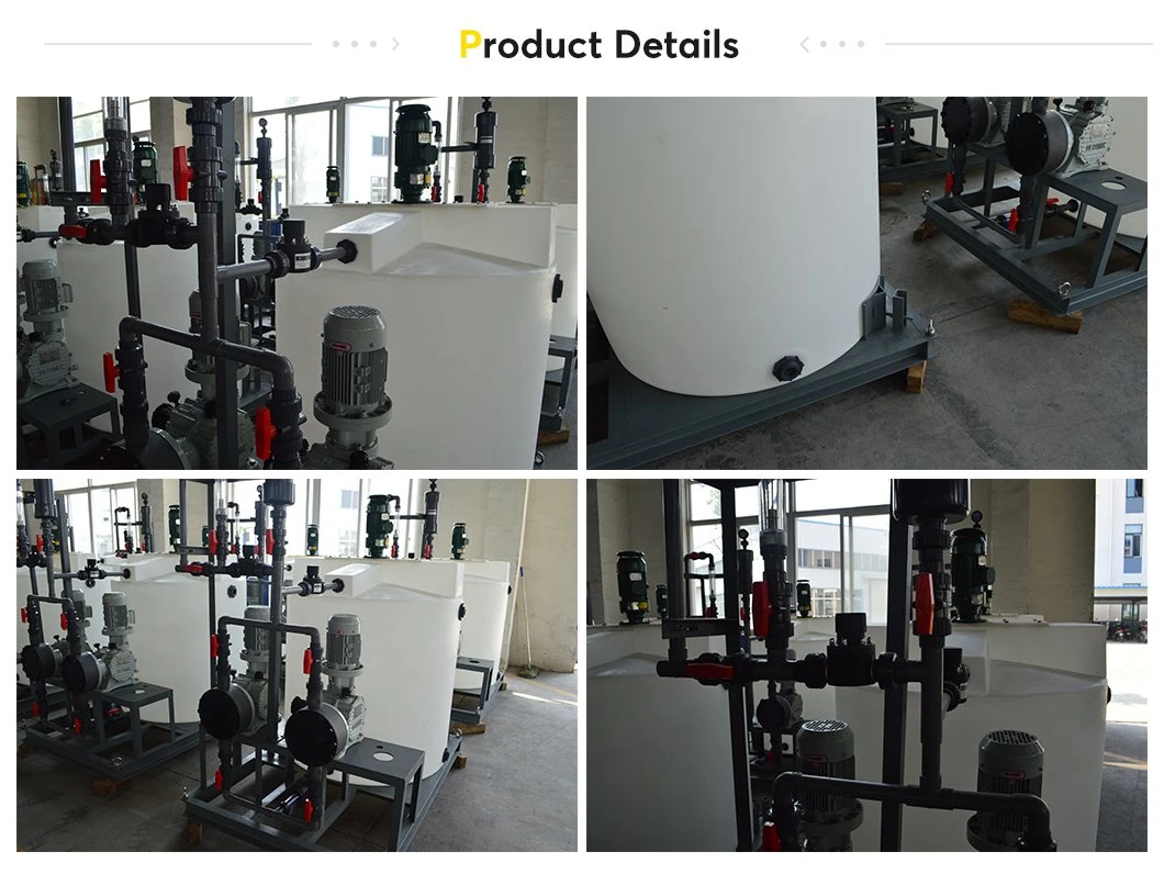 Manual Chemical Dosing Skid Polymer Preparation System for Wastewater Treatment