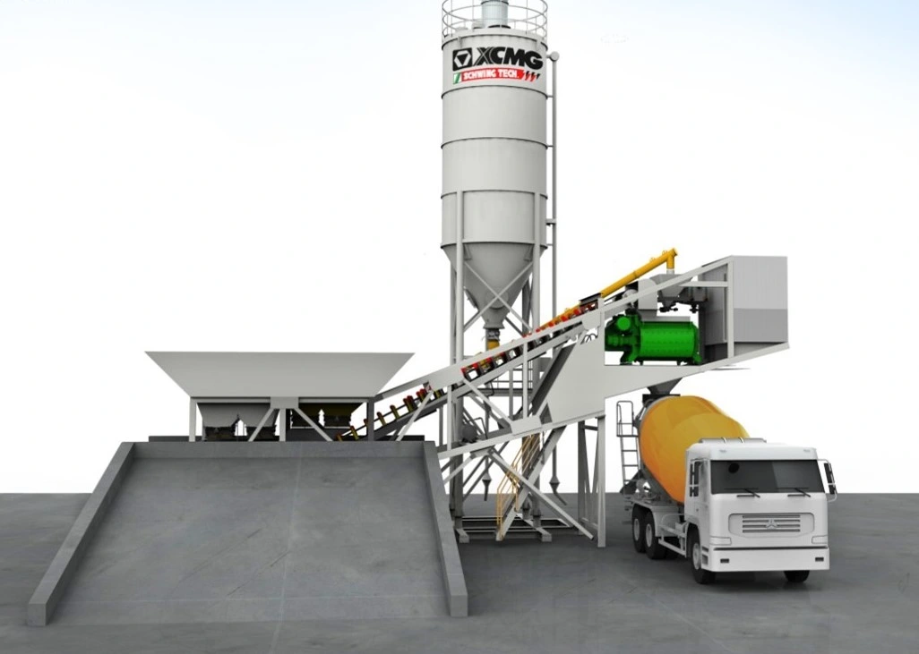 XCMG Hzs40 Small Concrete Batching Plant 40m3 Mobile Concrete Batching Plant for Sale