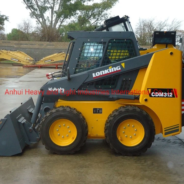 Longking Cdm308 Skid Steer Loader Machine Perkinseu Iiia Energy Saving Multifunction Skid Loader Can Be Customized