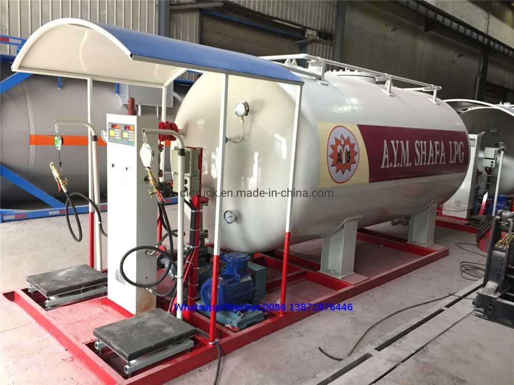 Best 5 Metric Tons LPG Gas Filling Station Mobile LPG Tank Filling Plant LPG Gas Filling Station Skid 5000L Mobile LPG Tank ASME LPG Skid Station for Africa