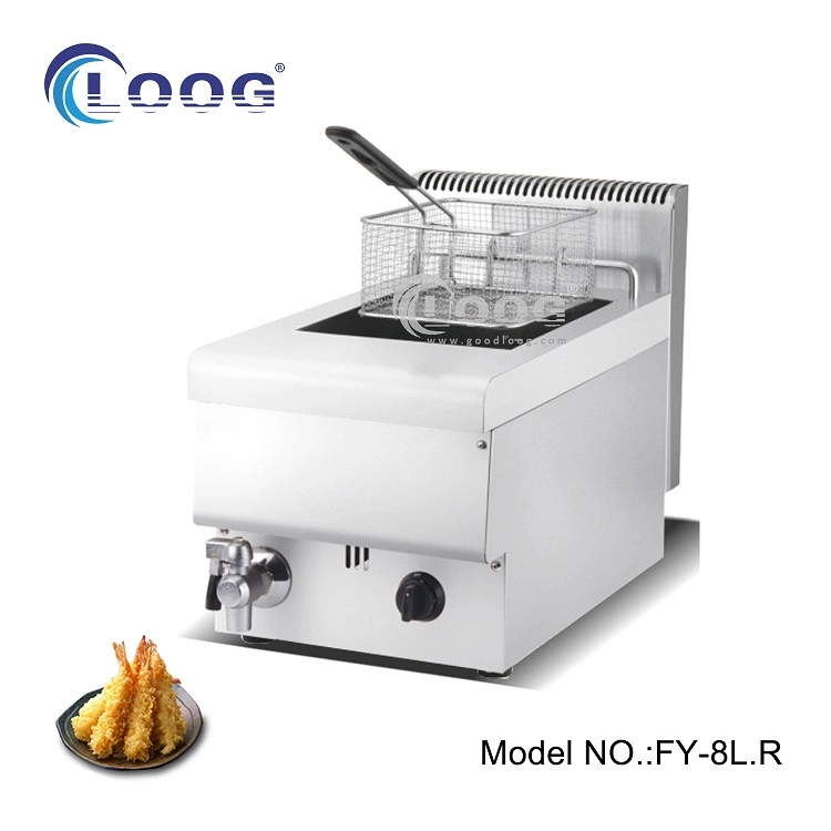 Stainless Steel Kitchen Equipment LPG Gas Fryer Machine Commercial Gas Deep Fryer Gas Commercial for Sale