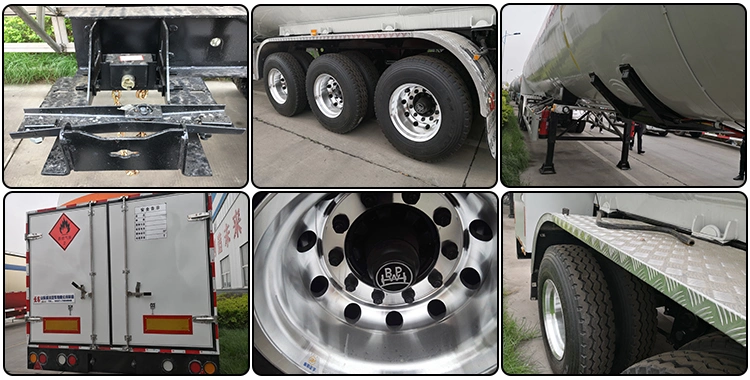 Customized Cheap Price LPG/LNG Gas Semi Trailer 3 Axle Gas Truck Semi Trailer