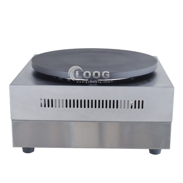 Commercial Single Head Popular Snack Kitchen Equipment Best Waffle Machine Natural Gas Crepe Maker 2800PA