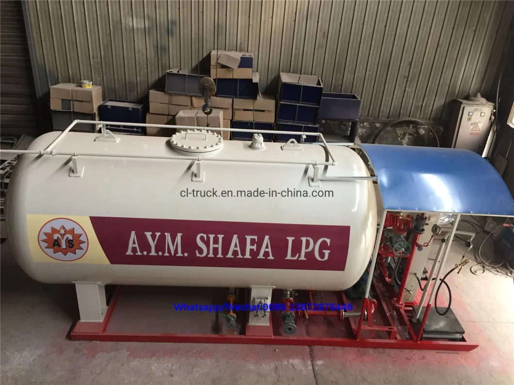 Best 5 Metric Tons LPG Gas Filling Station Mobile LPG Tank Filling Plant LPG Gas Filling Station Skid 5000L Mobile LPG Tank ASME LPG Skid Station for Africa