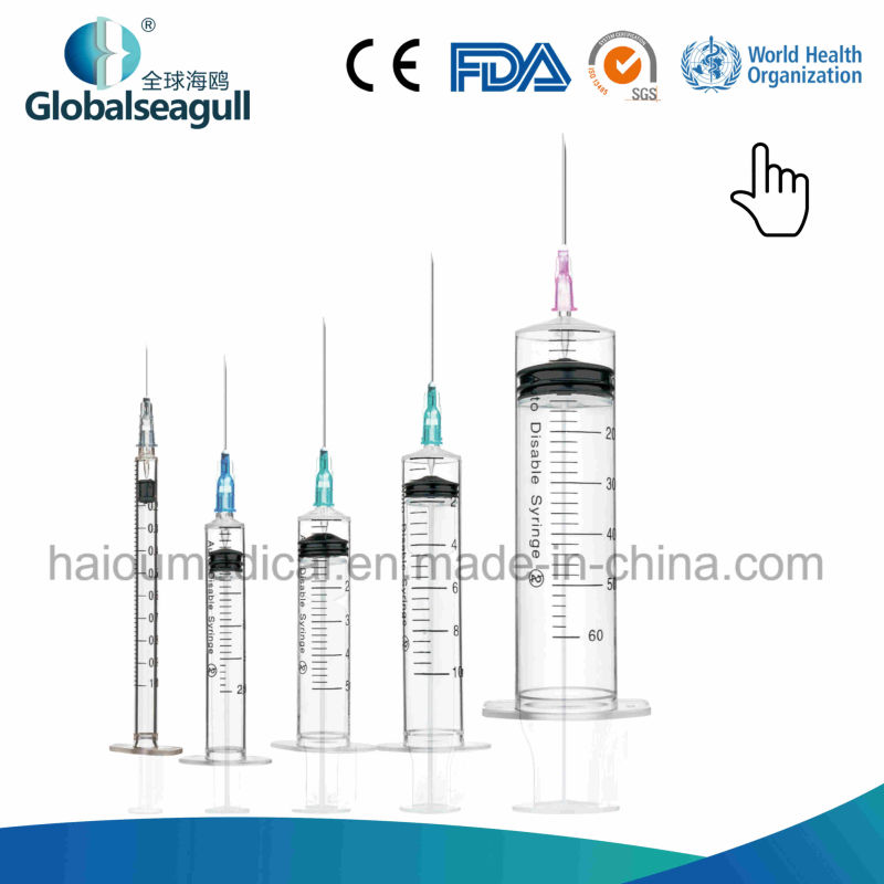Ce ISO Hospital Equipment 1ml Vaccine Insulin Auto Disposable Disable Syringe for Children