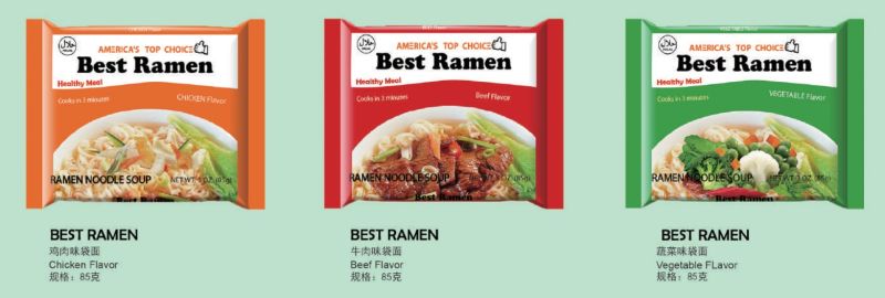 Bulk Ramen Air Dried Instant Noodles / Healthy Organic Food with Packaging Bag