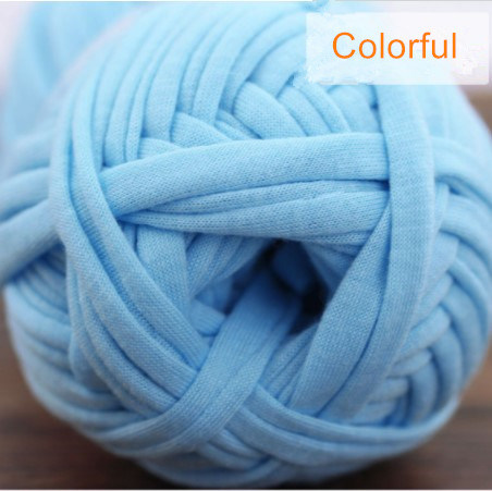 Crochet Yarn Noodle Hand Knitting Colors Strip Cloth T-Shirt Yarn