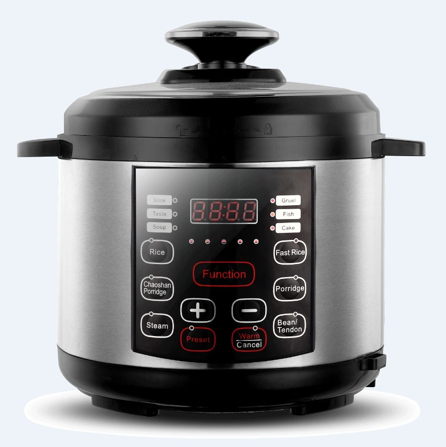 Black Electric Pressure Cooker with Recipes