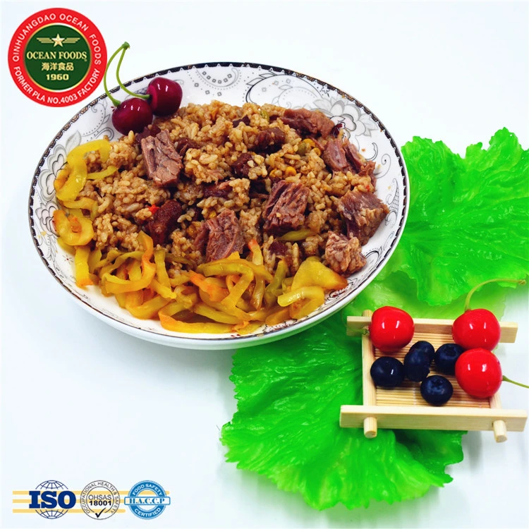 Ready to Eat Foods Instant Emergency Cook Self-Heating Stewed Beef Fried Rice Meal