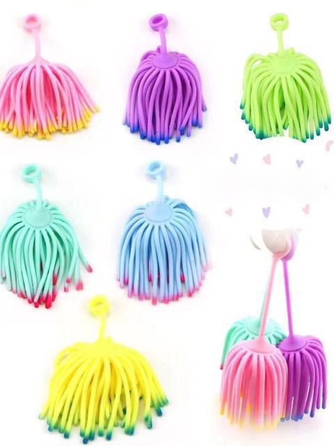 New Flash Noodle Ball Stretch Stretch Toy TPR Soft Material Color Pull Ramen Noodle Vent Rope Manufacturer