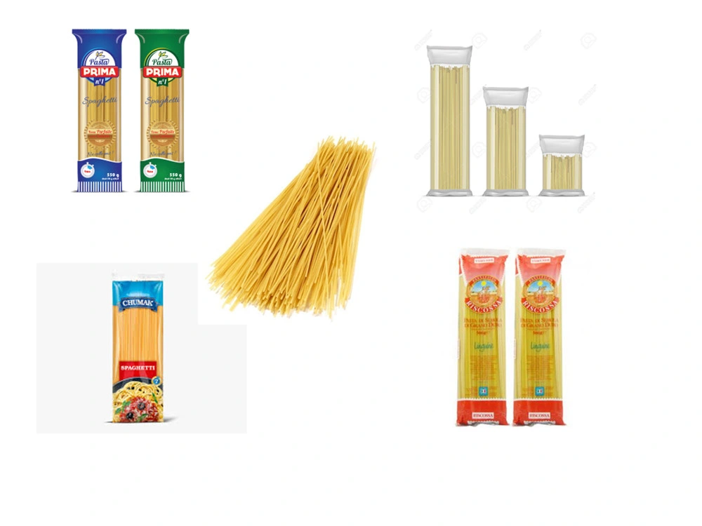 Automatic Multi-Function Pasta Spaghetti/Dry Noodles Stick Flow Plastic Bag Wrapping Packing Machine