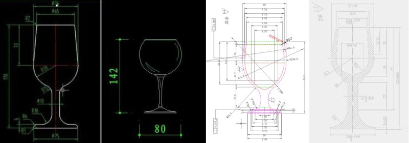 350ml Drinking Cup/Drinking Glass/Glass Cup/Water Cup/Water Glass (ES7006-2)