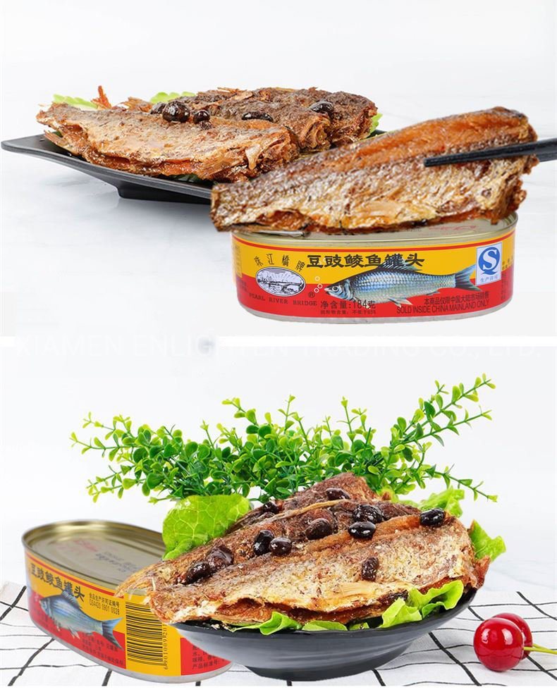 Ready to Eat and Easy Prepared Canned Fried Dace with Black Bean